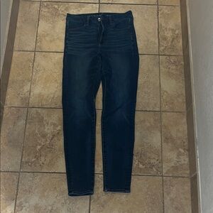 Dark Wash Skinny Jeans Long